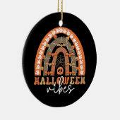 ハロウィーンヴィベスボホーレインボー不気味秋 セラミックオーナメント (右)