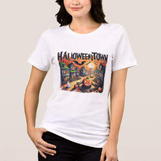 ハロウィーンヴィレッジTシャツ – エンチャントス不気味セン トライブレンドＴシャツ