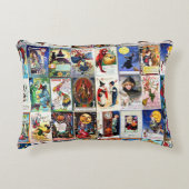 ハロウィーンヴィンテージはがき アクセントクッション (正面)