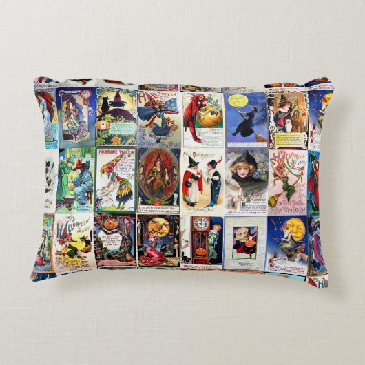 ハロウィーンヴィンテージはがき アクセントクッション (裏面)