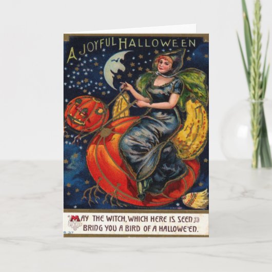 ハロウィーンヴィンテージはがき カード (正面)