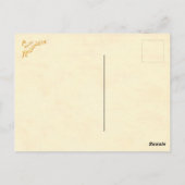 ハロウィーンヴィンテージはがき ポストカード (裏面)