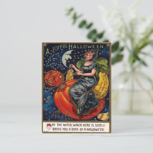 ハロウィーンヴィンテージはがき ポストカード (スタンド正面)
