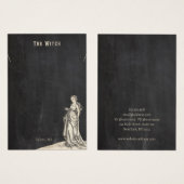 ハロウィーンヴィンテージウィッチネックレスディスプレイカード (正面&裏面)