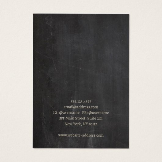 ハロウィーンヴィンテージウィッチネックレスディスプレイカード (裏面)