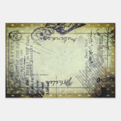 ハロウィーンヴィンテージエファメーラゾンビ怖い手紙 ラッピングペーパーシート (正面2)