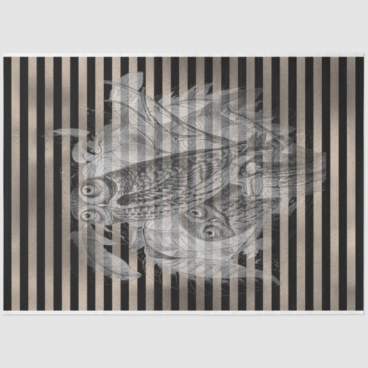 ハロウィーンヴィンテージエファメーラフクロウファミリー 薄葉紙 (正面)