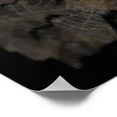 ハロウィーンヴィンテージカボチャのアートポスター ポスター (角)