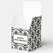 ハロウィーンヴィンテージゴシックダマスクパターンスカル フェイバーボックス (オープン)