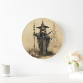 ハロウィーンヴィンテージゴシック魔女大時計 ラージ壁時計 (ホーム)