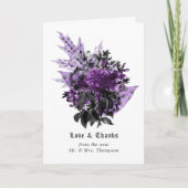 ハロウィーンヴィンテージシャビー結婚フローラの写真 サンキューカード (正面)