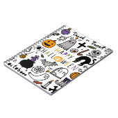 ハロウィーンヴィンテージセット。かわいいハロウィーンアイコン集める ノートブック (左側)