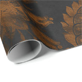 ハロウィーンヴィンテージダマスク ラッピングペーパー (ロールコーナー)