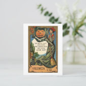 ハロウィーンヴィンテージダーク日魔女 ポストカード (スタンド正面)
