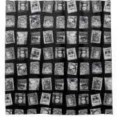 ハロウィーンヴィンテージデコール シャワーカーテン (正面)