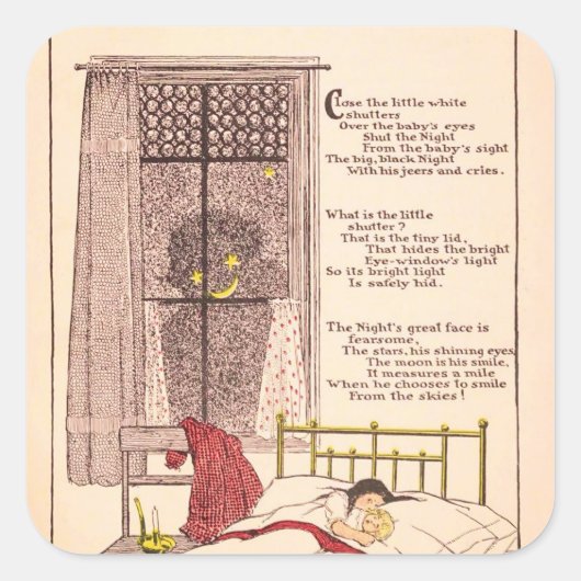 ハロウィーンヴィンテージナイトタイムドリームズ スクエアシール (正面)