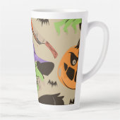 ハロウィーンヴィンテージパターンラテマグカップ カフェラテマグ (右)