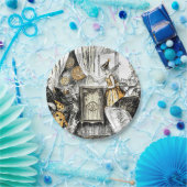 ハロウィーンヴィンテージフラッパー紙プレート ペーパープレート (パーティー)