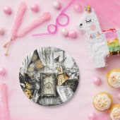 ハロウィーンヴィンテージフラッパー紙プレート ペーパープレート (パーティー)