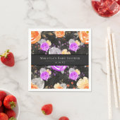 ハロウィーンヴィンテージフローラベビーシャワー スタンダードカクテルナプキン (インサイチュ)