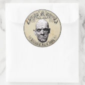 ハロウィーンヴィンテージミイラの薬用肌 ラウンドシール (バッグ)