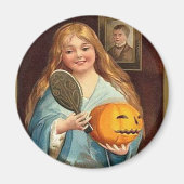ハロウィーンヴィンテージレディ(鏡付き) マグネット (正面)