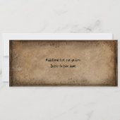 ハロウィーンヴィンテージ不気味チケット招待状 招待状 (裏面)