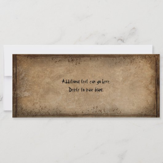 ハロウィーンヴィンテージ不気味チケット招待状 招待状 (裏面)