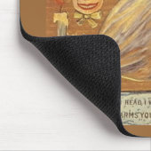 ハロウィーンヴィンテージ女性とジャック・オランタン マウスパッド (コーナー)