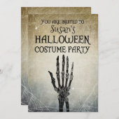 ハロウィーンヴィンテージ衣装パーティー 招待状 (正面/裏面)