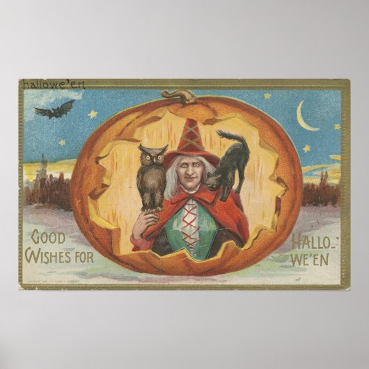ハロウィーンヴィンテージ郷愁 ポスター (正面)