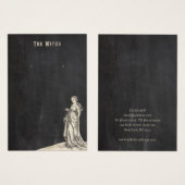 ハロウィーンヴィンテージ魔女イヤリングディスプレイカード (正面&裏面)