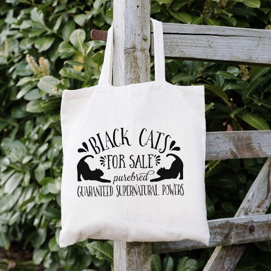 ハロウィーンヴィンテージ黒猫 トートバッグ