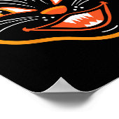 ハロウィーンヴィンテージ黒猫 ポスター