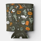 ハロウィーンヴィンテージ:アイコン&要素コレクション 缶クーラー (裏面)