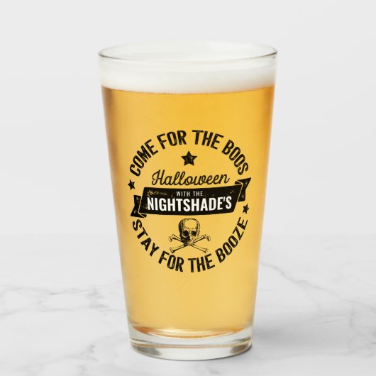 ハロウィーンヴィンテージ | ボオパーソナライズされたス&ブーゼ タンブラーグラス (ドリンク正面)