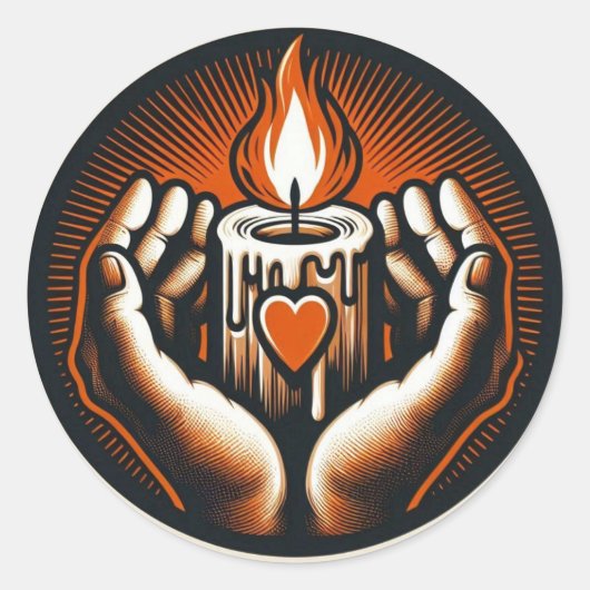 ハロウィーンヴィンテージ ラウンドシール (正面)