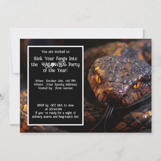 ハロウィーンヴェノム&ビベス 招待状 (正面)