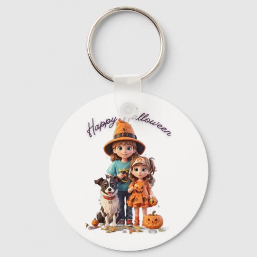ハロウィーン一家 キーホルダー (正面)