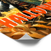 ハロウィーン不気味かかし ポスター (角)