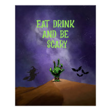 ハロウィーン不気味なポスターディスプレイ