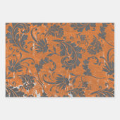 ハロウィーン不気味なヴィンテージ不気味ギフトパターン ラッピングペーパーシート (正面3)