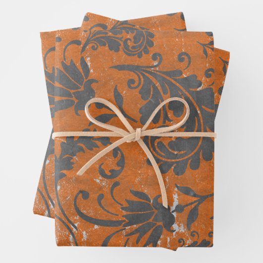 ハロウィーン不気味なヴィンテージ不気味ギフトパターン ラッピングペーパーシート (インサイチュ)