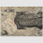 ハロウィーン不気味な人間の解剖学ヴィンテージエフェメラ 薄葉紙 (正面)