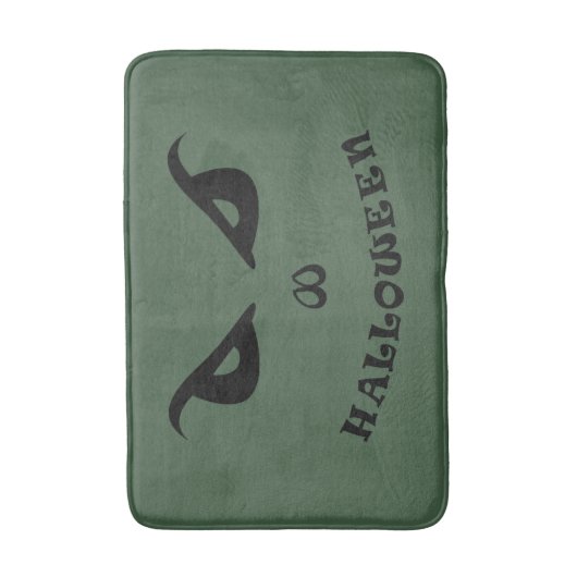 ハロウィーン不気味な怖い顔 バスマット (正面縦)