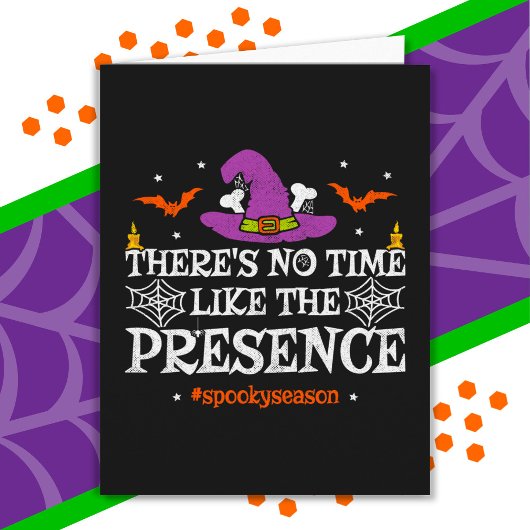 ハロウィーン不気味スピリットウィッチハット面白いハロウィーン カード