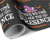 ハロウィーン不気味スピリットウィッチハット面白いハロウィーン ラッピングペーパー (ロールコーナー)