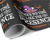 ハロウィーン不気味スピリットウィッチハット面白いハロウィーン ラッピングペーパー (ロールコーナー)