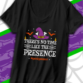 ハロウィーン不気味スピリットウィッチハット面白いハロウィーン Tシャツ