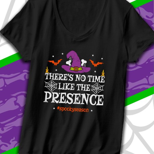 ハロウィーン不気味スピリットウィッチハット面白いハロウィーン Tシャツ